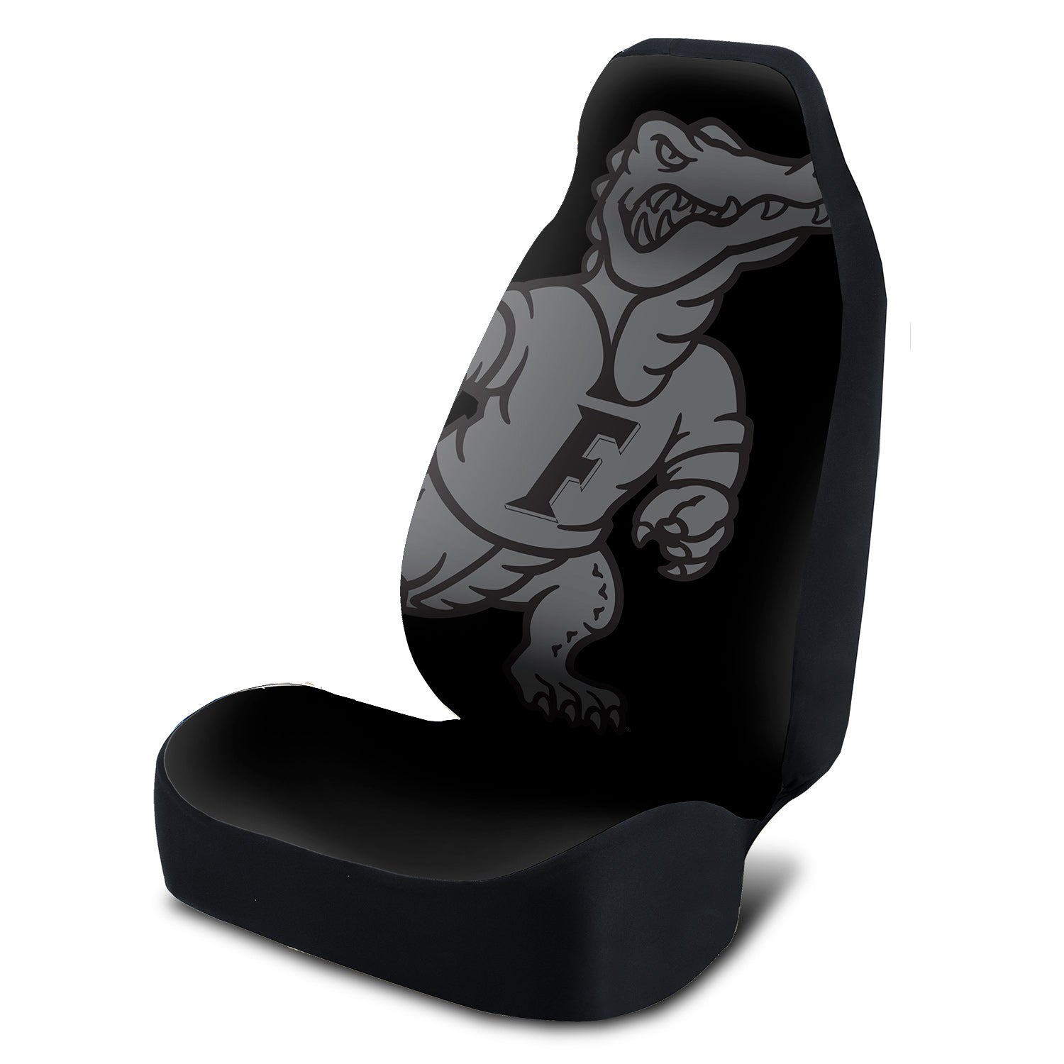 Universal Seat Cover Print 1Pc - Ultimate Suede -  University of Florida Black Gray Albert
