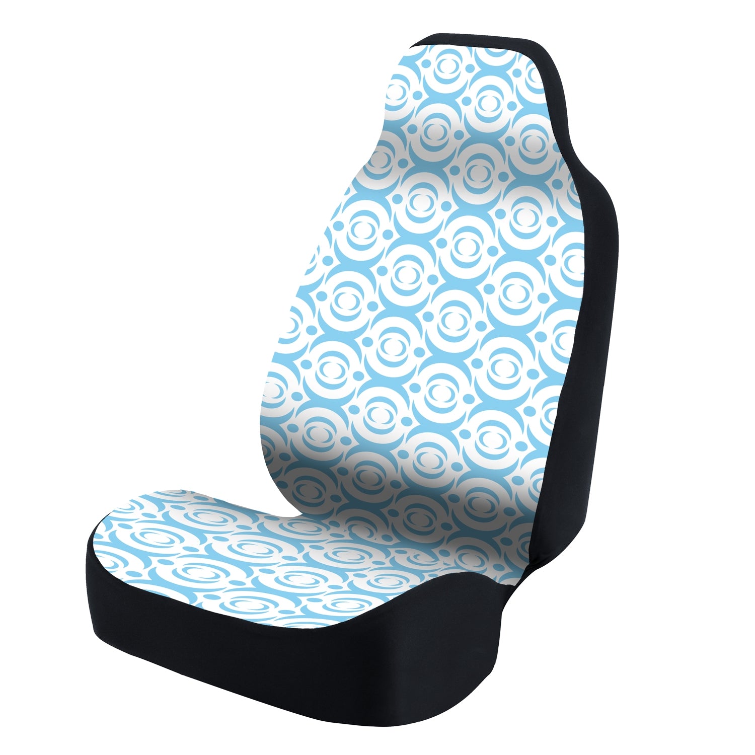 Universal Seat Cover Fashion Print 1Pc - Neosupreme -  Symmetry Flow Sky Over White