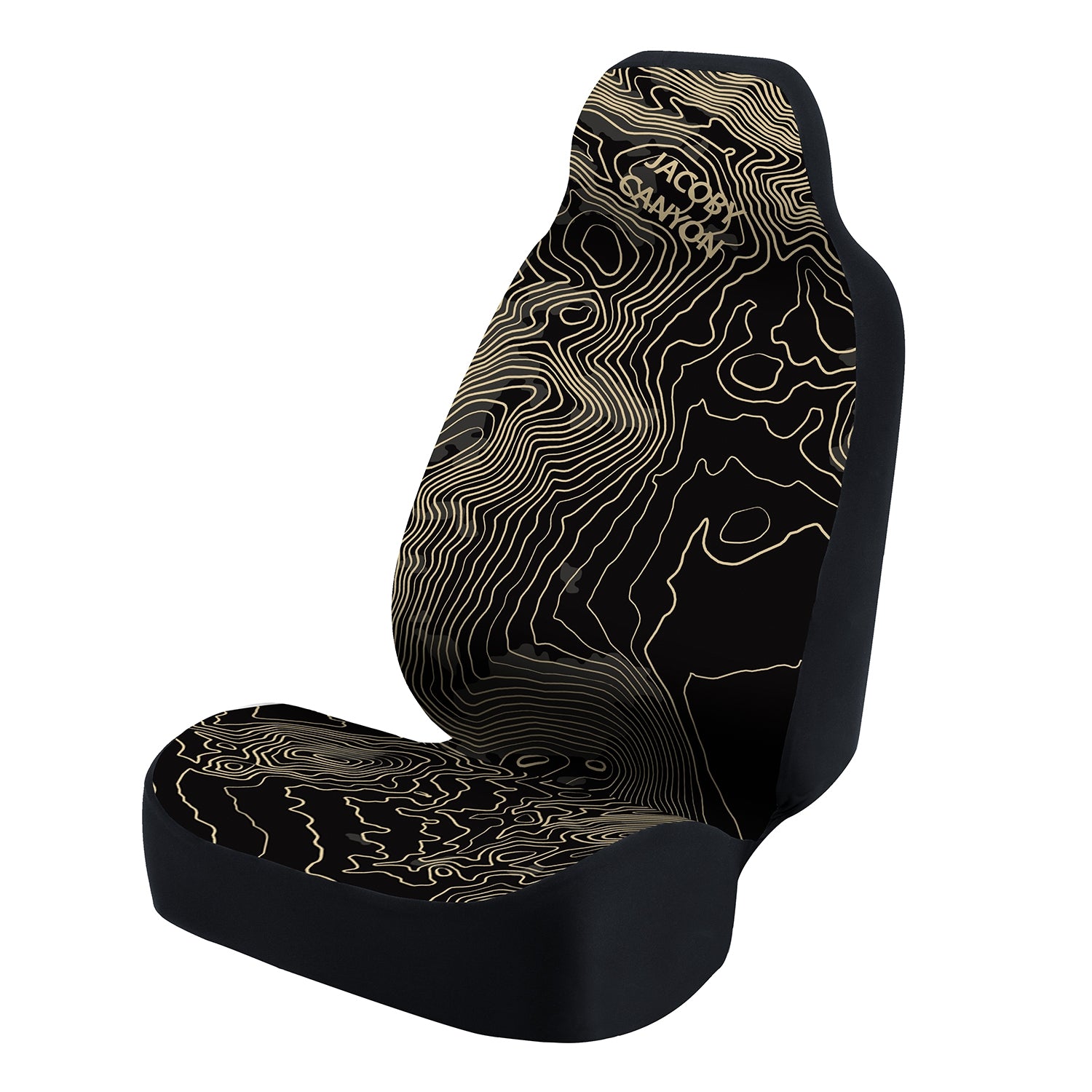Universal Seat Cover Fashion Print 1Pc - Neosupreme -  Graphic Jacoby Canyon Black