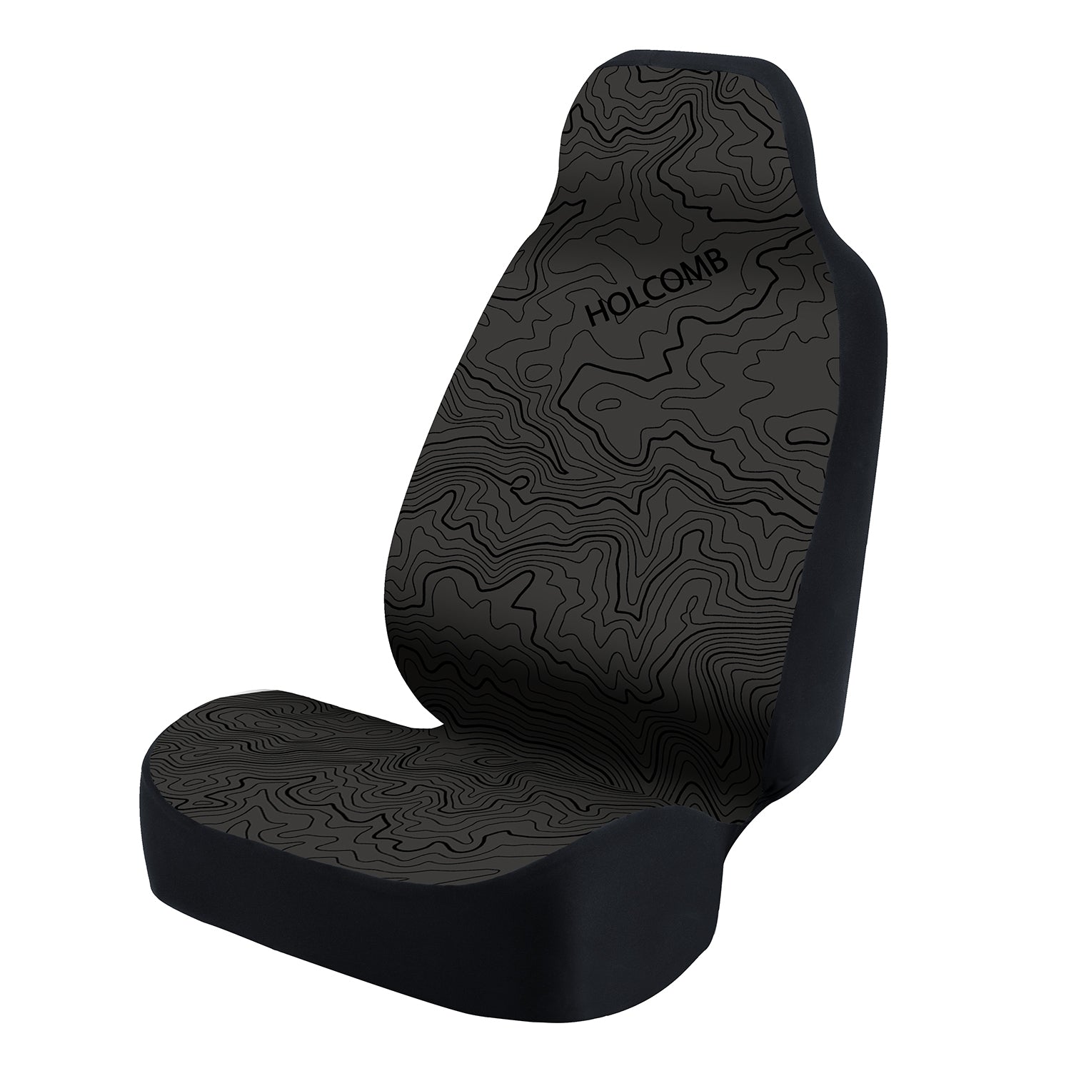 Universal Seat Cover Fashion Print 1Pc - Neosupreme -  Graphic Holcomb Charcoal