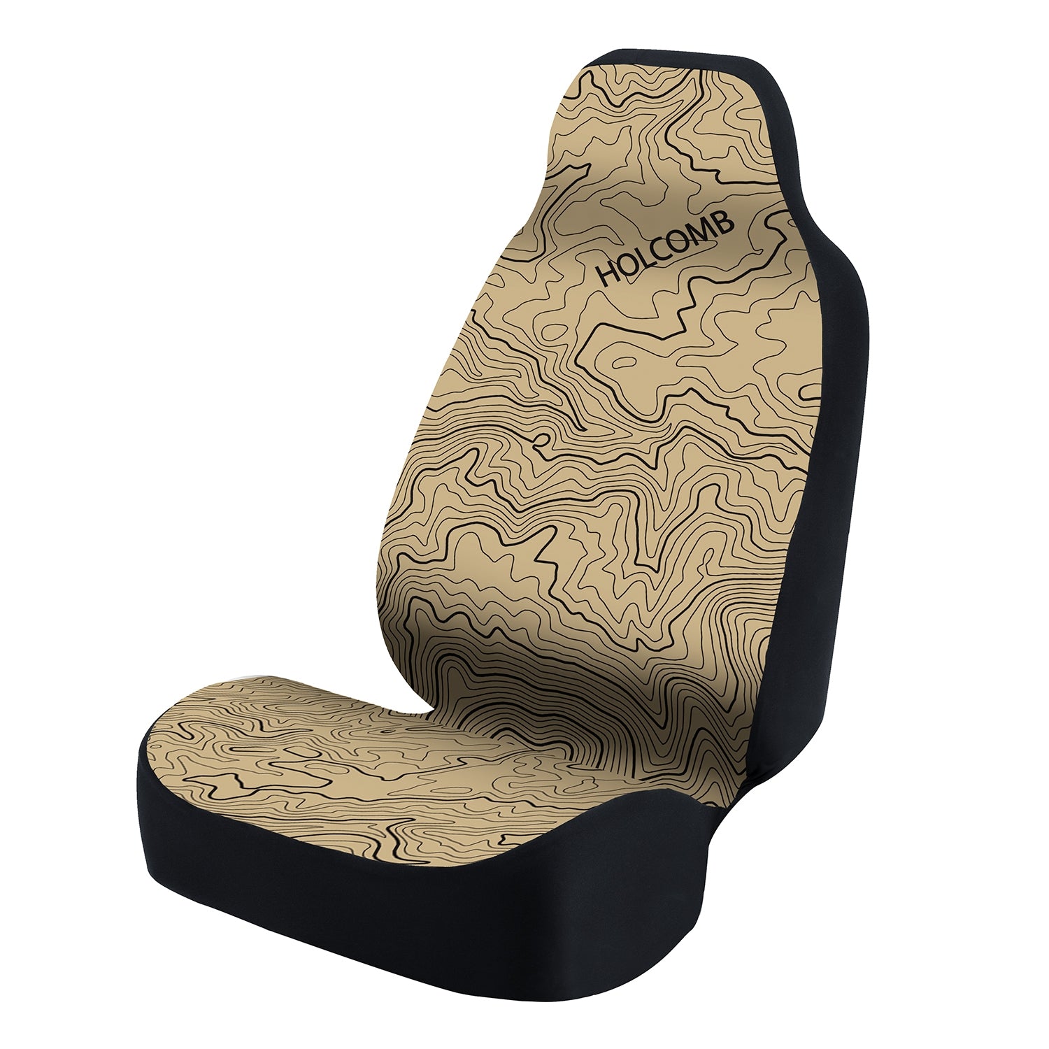 Universal Seat Cover Fashion Print 1Pc - Neosupreme -  Graphic Holcomb Tan